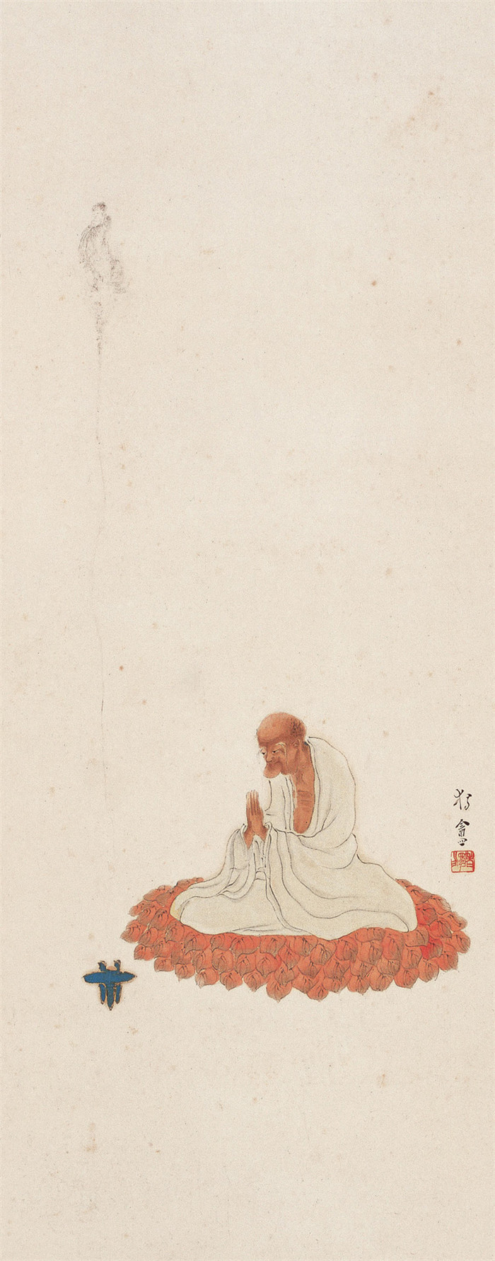 清末畫(huà)家沈景乾佛像繪畫(huà)作品欣賞