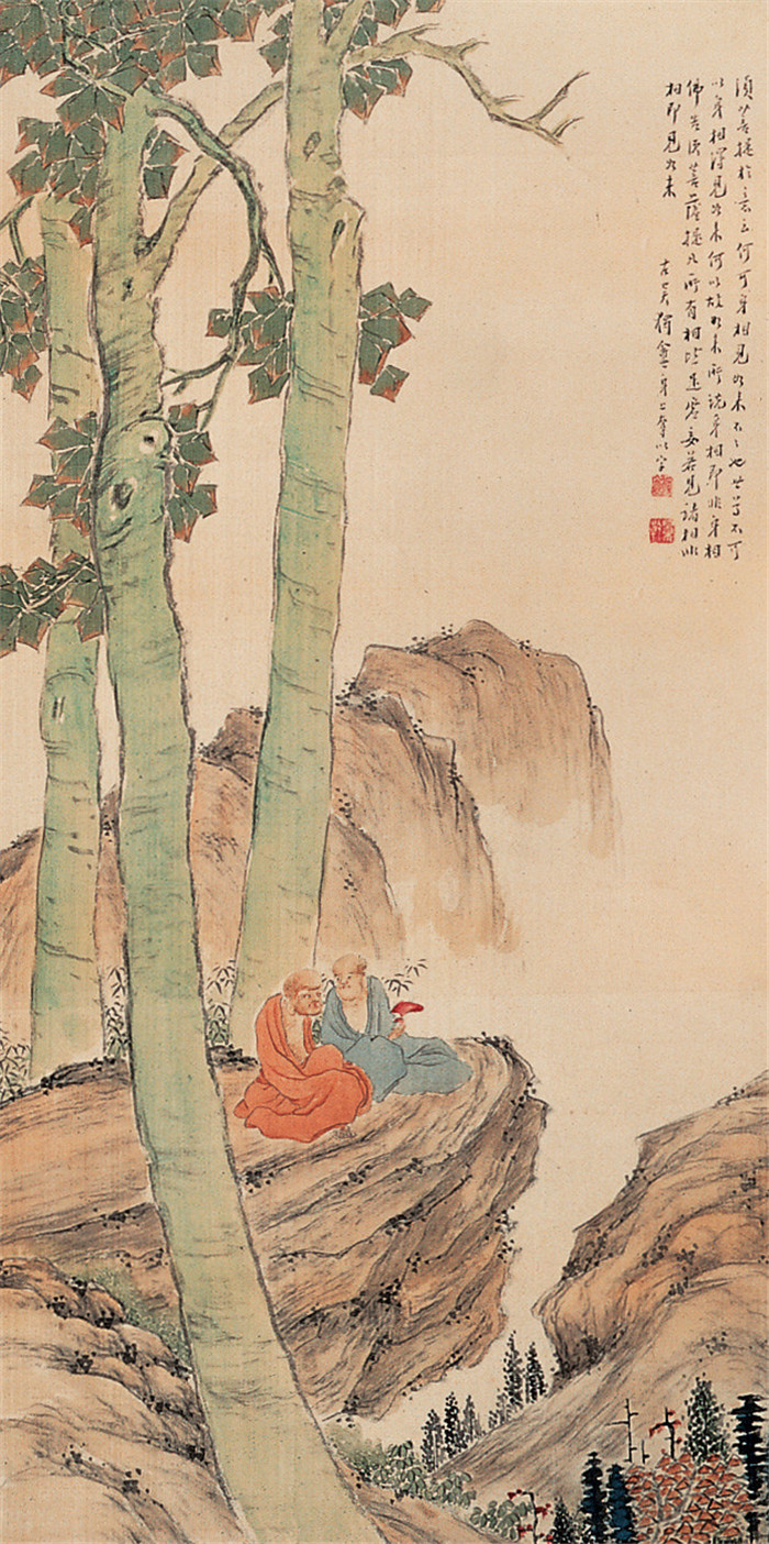 清末畫(huà)家沈景乾佛像繪畫(huà)作品欣賞