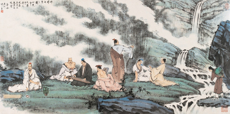 蕭和人物國(guó)畫(huà)作品欣賞