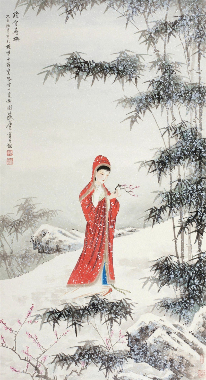 蔡云國(guó)畫(huà)人物繪畫(huà)作品