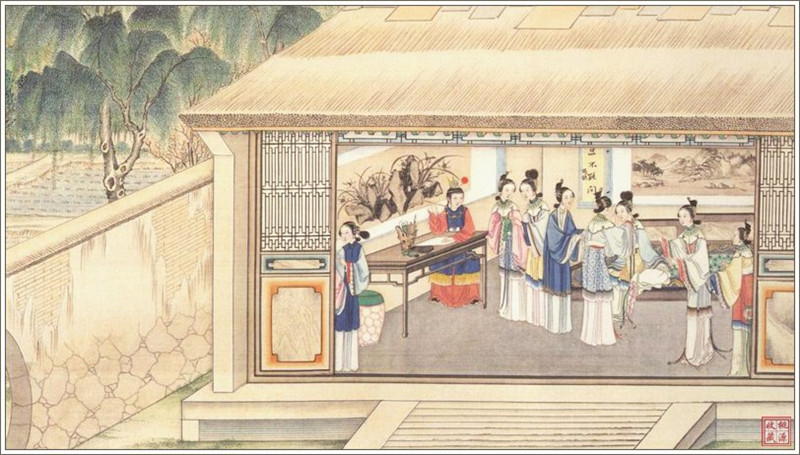 清代畫家孫溫繪畫的全本紅樓夢(mèng)圖（一）