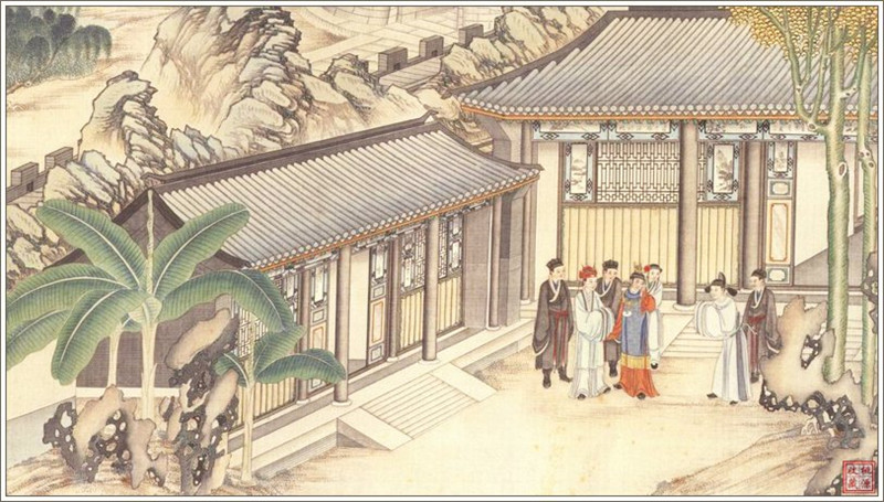 清代畫(huà)家孫溫繪畫(huà)的全本紅樓夢(mèng)圖（二）