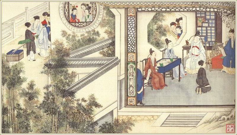 清代畫(huà)家孫溫繪畫(huà)的全本紅樓夢(mèng)圖（二）