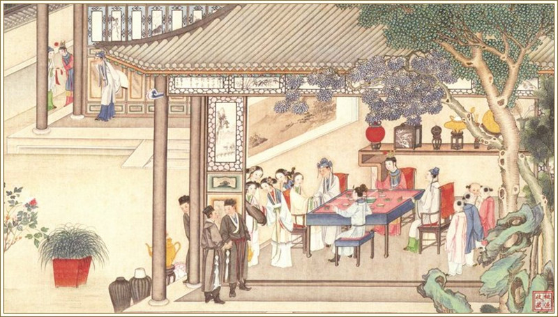 清代畫(huà)家孫溫繪畫(huà)的全本紅樓夢(mèng)圖（二）