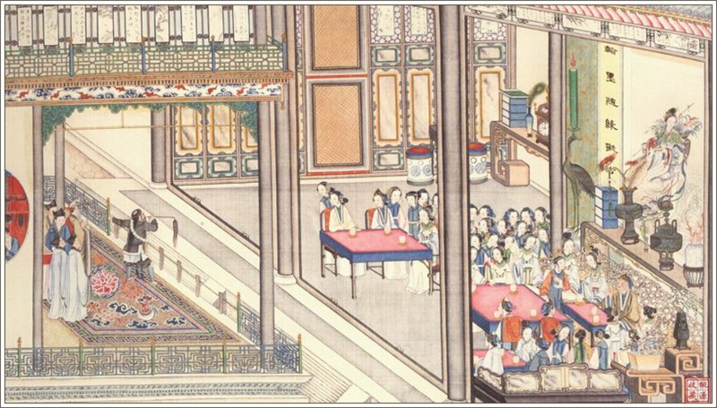 清代畫(huà)家孫溫繪畫(huà)的全本紅樓夢(mèng)圖（二）