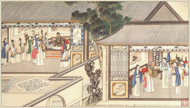 清代畫(huà)家孫溫繪畫(huà)的全本紅樓夢(mèng)圖（二）