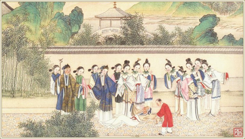 清代畫(huà)家孫溫繪畫(huà)的全本紅樓夢(mèng)圖（二）