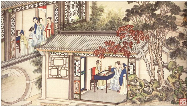 清代畫家孫溫繪畫的全本紅樓夢(mèng)圖(三)