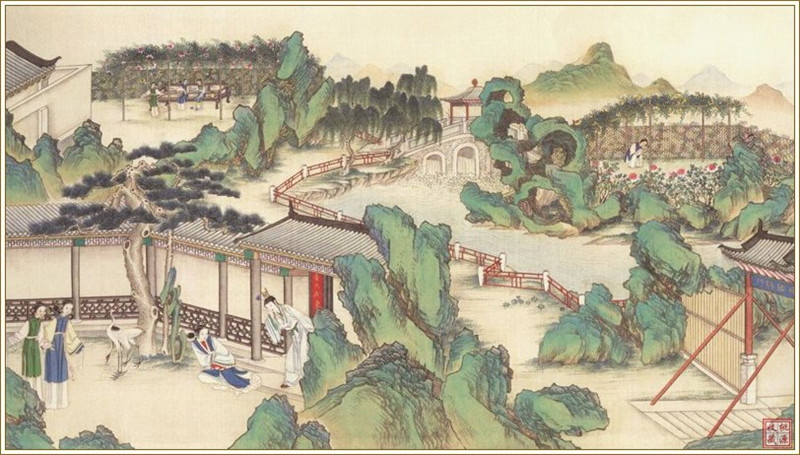 清代畫家孫溫繪畫的全本紅樓夢圖(四)