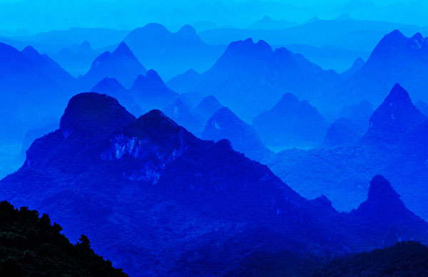 桂林市堯山美麗風景攝影