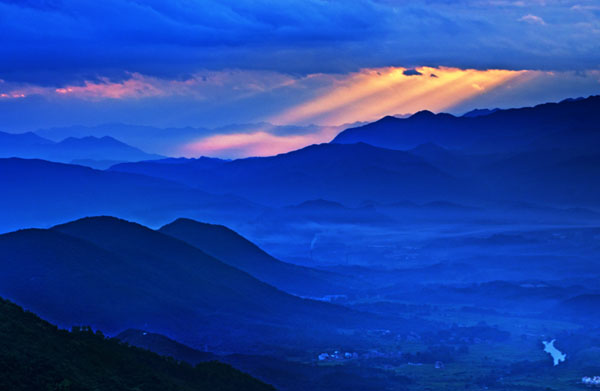 桂林市堯山美麗風景攝影