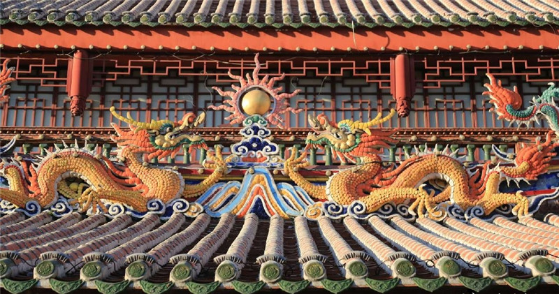 泉州老爺廟剪黏工藝屋頂