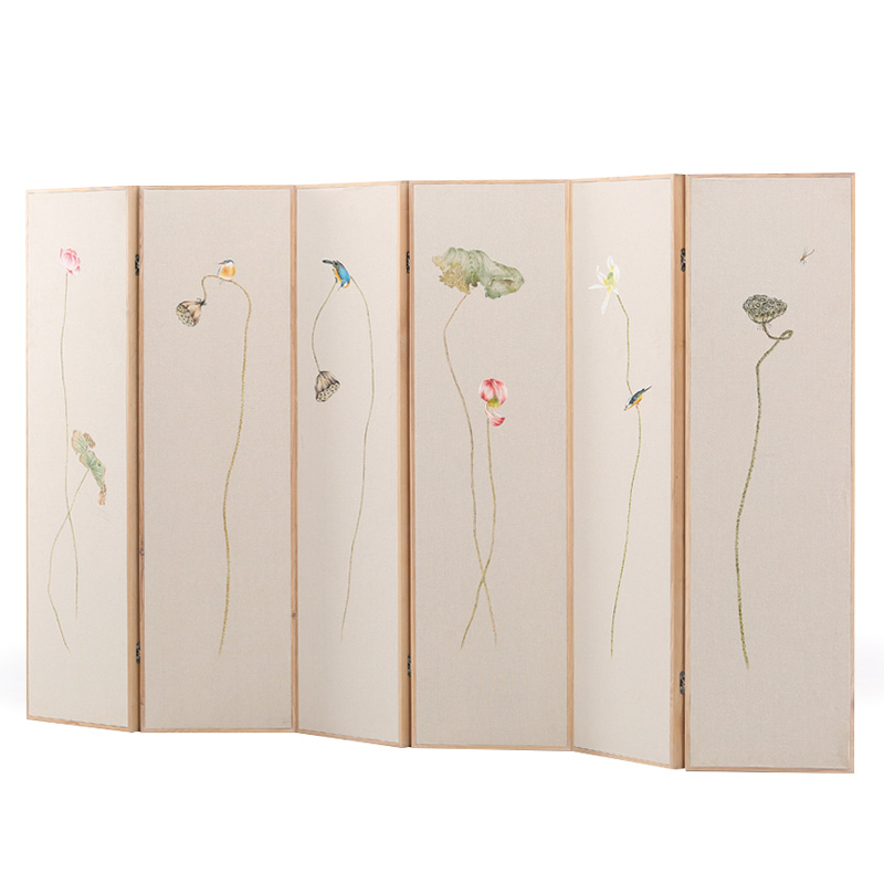 新中式屏風(fēng)實(shí)木現(xiàn)代中式禪意，隔斷折疊屏風(fēng)
