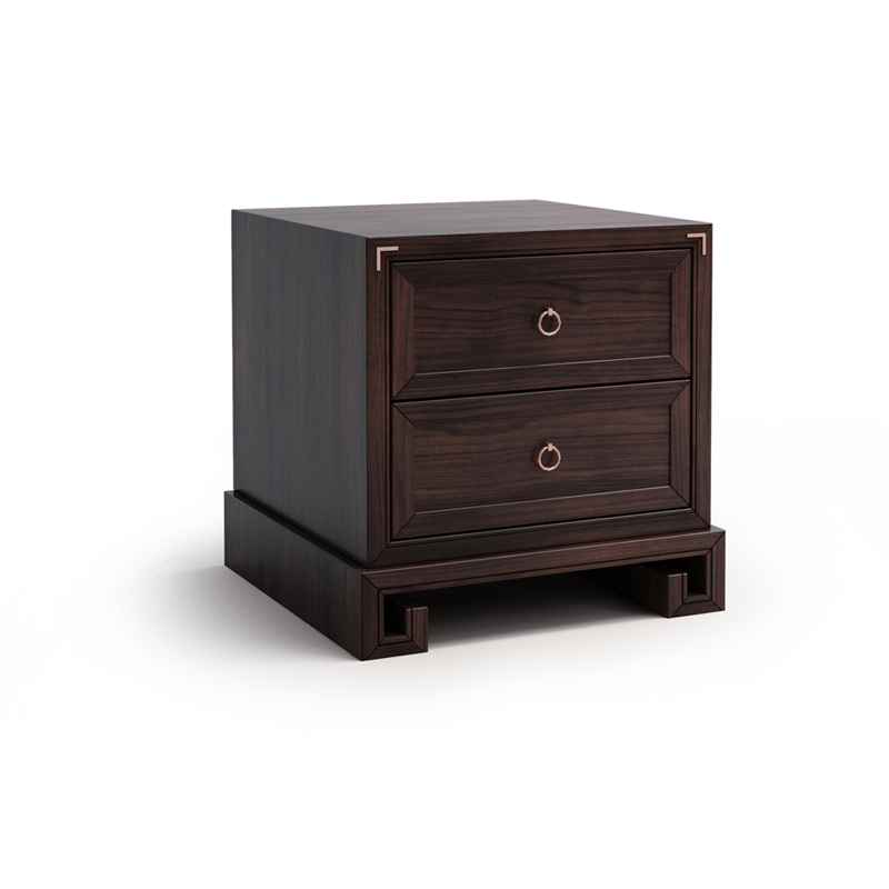 中式實(shí)木雙人床1.8米大床，簡(jiǎn)約現(xiàn)代樣板房家具