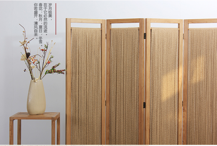 實木屏風(fēng)隔斷玄關(guān)，現(xiàn)代簡約中式折屏