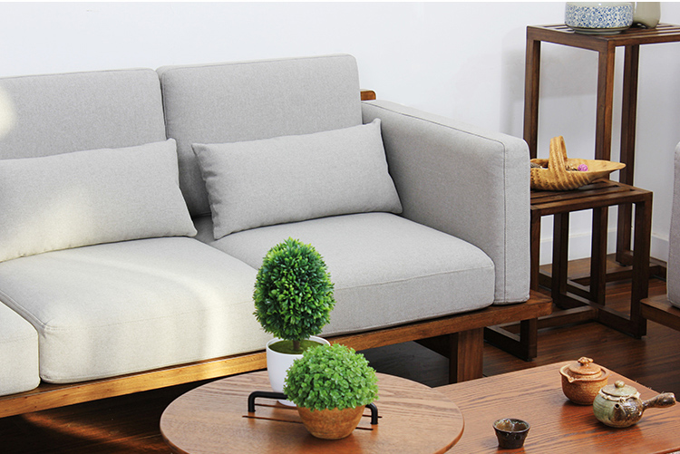 老榆木實木沙發(fā)，中式家居簡約風