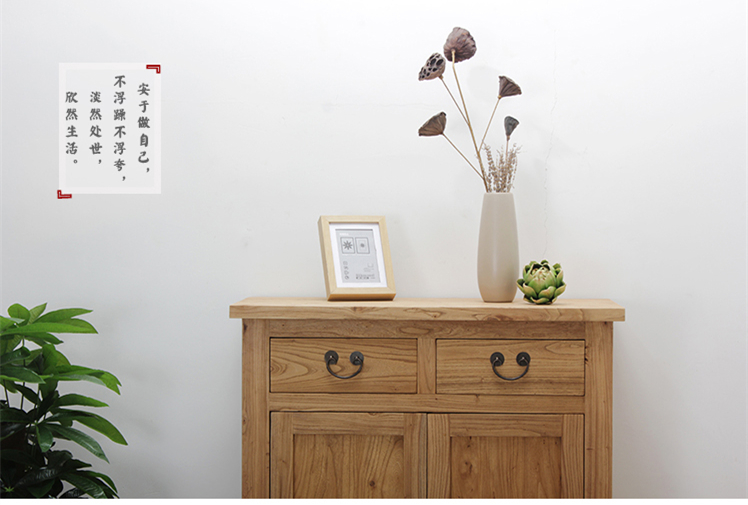 中式簡約實木玄關(guān)鞋柜，中式門廳柜收納柜