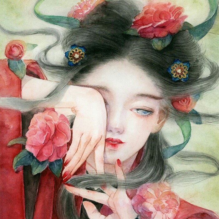 妖氣古風(fēng)女子頭像，唯美古典qq頭像