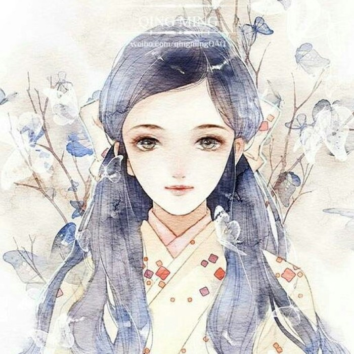 柔美淡雅女子古風(fēng)頭像，古典女子qq頭像
