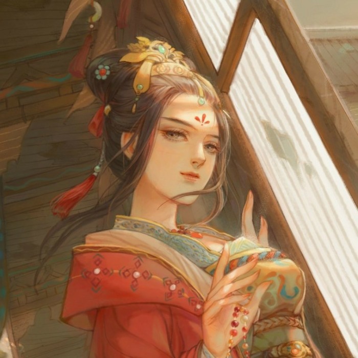 霸氣匠心啟航閱讀女子頭像，女生古風(fēng)頭像