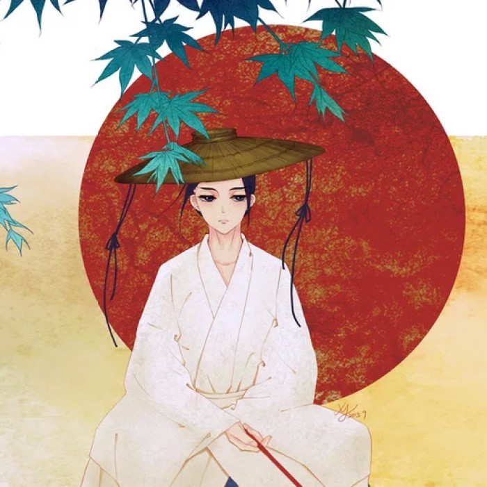 古典唯美女子頭像，水彩風(fēng)女生頭像