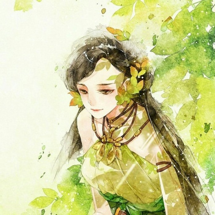 水墨風(fēng)古典女子頭像，古風(fēng)唯美頭像。