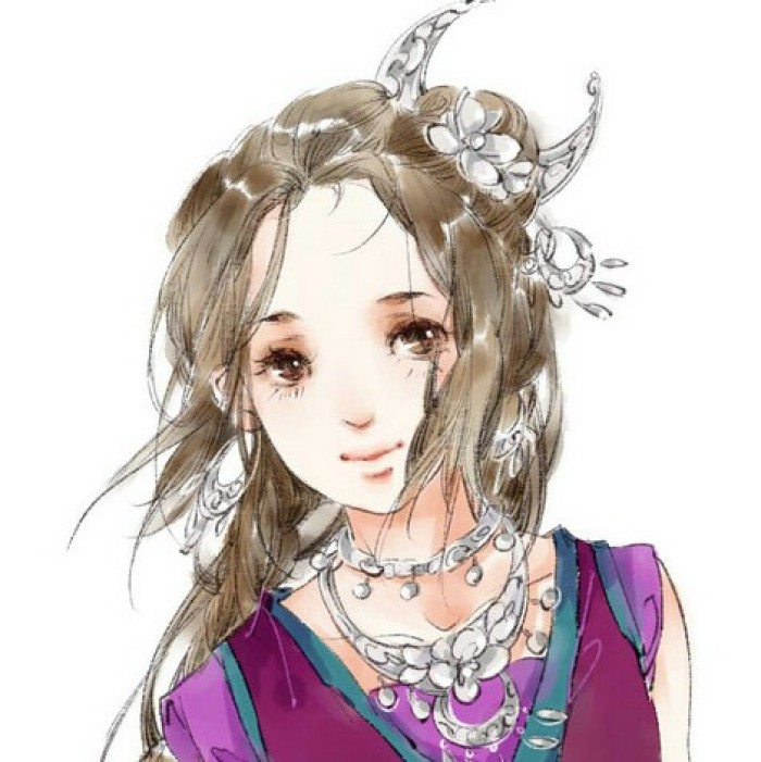 水墨風(fēng)古典女子頭像，古風(fēng)唯美頭像。