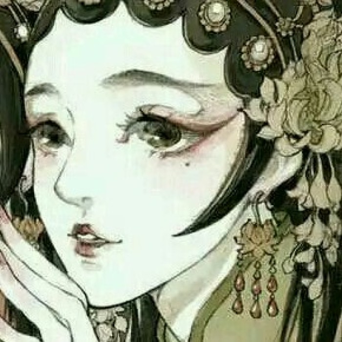 動漫古風(fēng)女子閨蜜頭像，好姐妹qq頭像