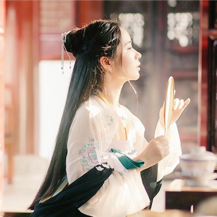 粉妝玉琢的女子古風(fēng)頭像，匠心啟航閱讀女生頭像