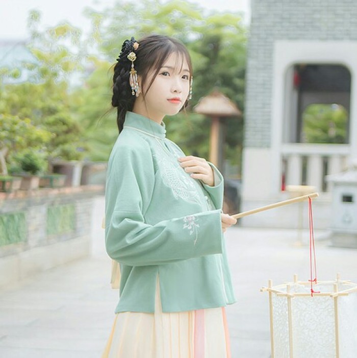 溫柔可人古風(fēng)漢服女子頭像，端莊秀麗女生頭像