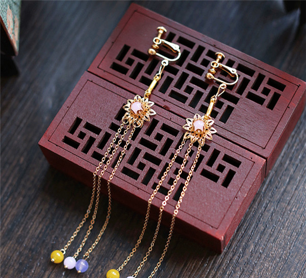 中式古典純手工發(fā)飾，婚禮頭飾蝴蝶彩珠