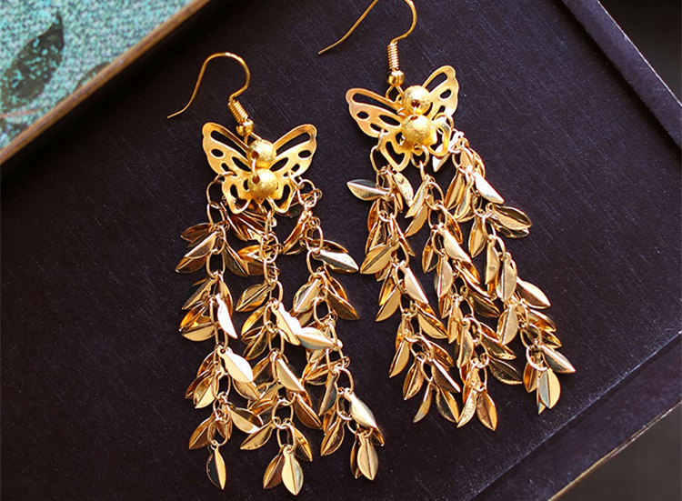 金色四件套古裝頭飾，古典韻味發(fā)飾