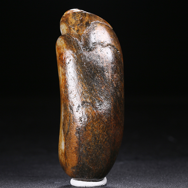 天然白玉壽星手玩件，和田玉掛件籽料