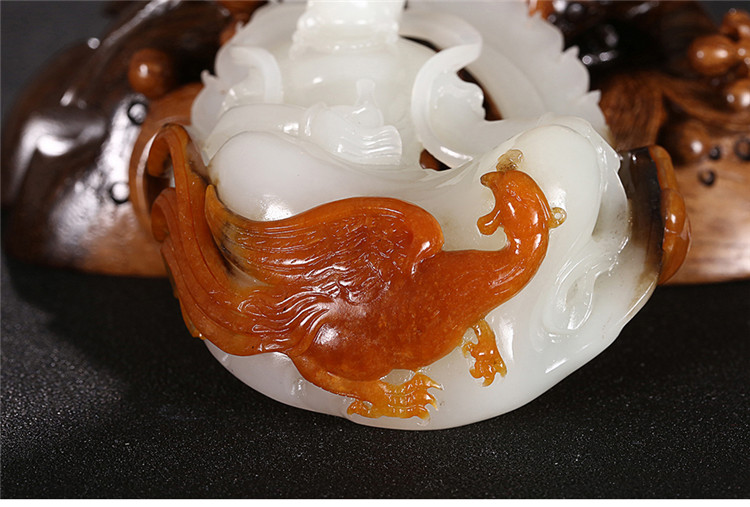 鳳拜觀音手玩件白玉把件，和田玉白玉籽料觀音