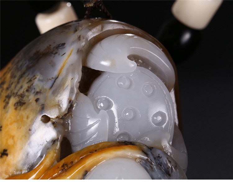 裸女玉貴人玉石手把件，和田玉籽料手玩件蘇工