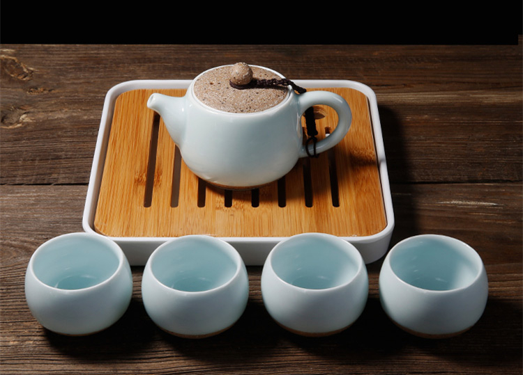 龍泉青瓷/定窯茶具套裝，旅行功夫茶具禮品套裝