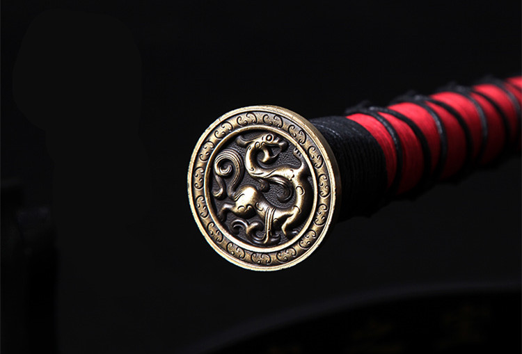 八面漢劍一體寬柄錳鋼刀劍 ，傳統(tǒng)霸氣古韻兵器