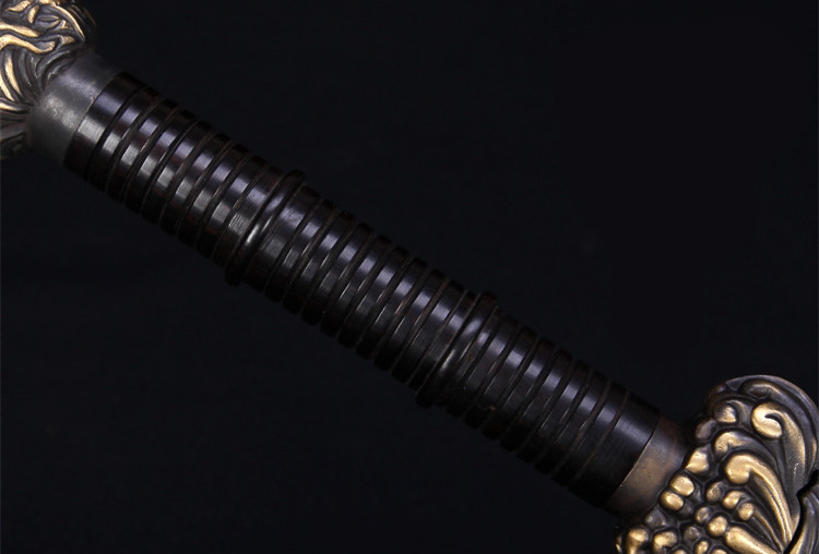 正宗寶劍銅裝乾隆佩劍，花紋鋼君子寶劍