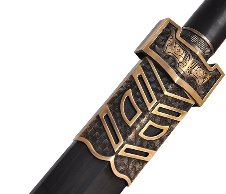 八面漢劍花紋鋼長劍，如意刀劍兵器