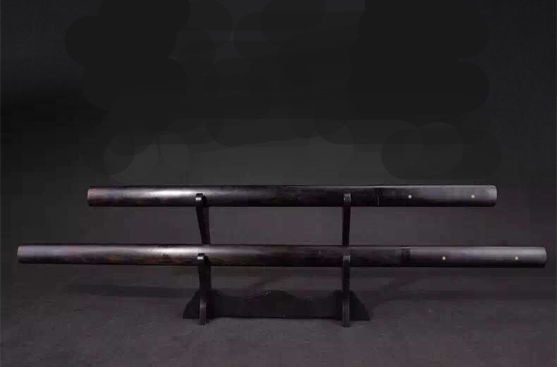 紫檀八面唐劍冷兵器，刀劍手工花紋鋼一體長(zhǎng)劍