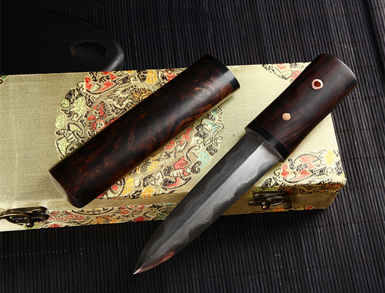 隱劍簡約短劍手工漢劍，短小易帶紫檀劍鞘