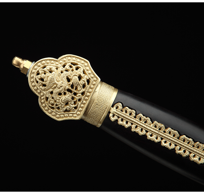 明朝御制大永樂(lè)劍，手工寶劍花紋鋼劍