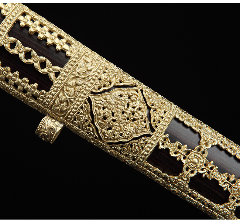 明朝御制大永樂(lè)劍，手工寶劍花紋鋼劍