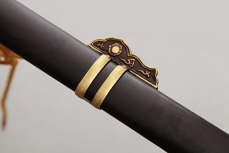 唐劍霜明燒刃長刀一體長劍，唐手工兵器刀劍