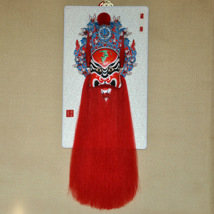 鐘馗京劇臉譜掛件，鎮(zhèn)宅辟邪工藝品家具掛件
