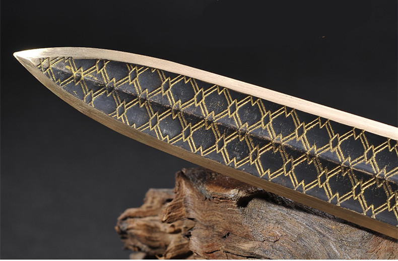 越王勾踐劍青銅劍，仿古兵器寶劍圖片