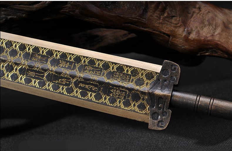 越王勾踐劍青銅劍，仿古兵器寶劍圖片