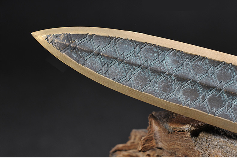 越王勾踐劍青銅劍，仿古兵器寶劍圖片