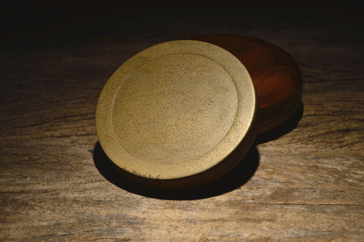 老坑黃魚子原石籽料硯臺，四大名硯歙硯硯臺