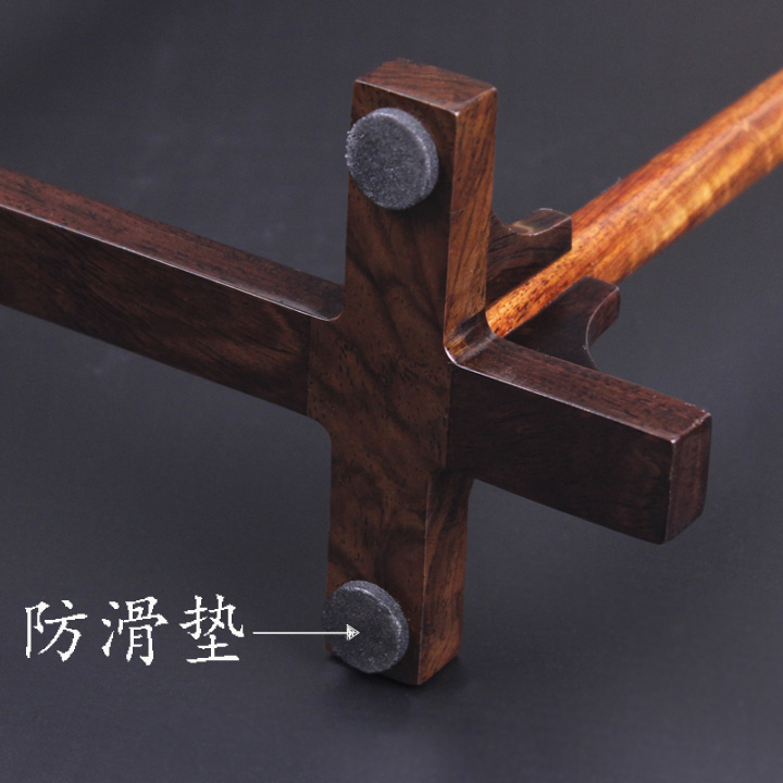 簡約花梨木筆掛筆架，實木書法用品